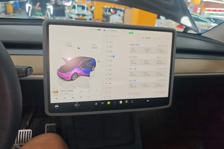 Used Tesla Model Y 2022 Rear-Wheel-Drive Version Audio And AC Panel