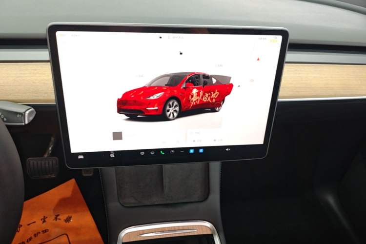 Used Tesla Model Y 2022 Revised Version Rear-Wheel Drive Audio And AC Panel