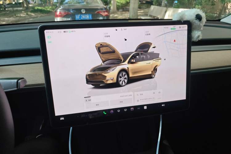 Used Tesla Model Y 2022 Revised Version Rear-Wheel Drive Audio And AC Panel