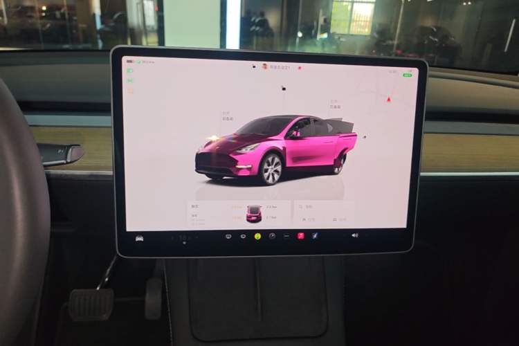 Used Tesla Model Y 2022 Revised Version Rear-Wheel Drive Audio And AC Panel