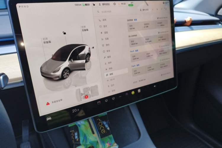 Used Tesla Model Y 2022 Revised Version Rear-Wheel Drive Audio And AC Panel