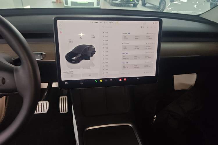 Used Tesla Model Y 2022 Performance High-Performance All-Wheel-Drive Version Audio And AC Panel