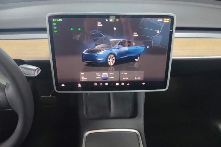 Used Tesla Model Y 2022 Revised Version Rear-Wheel Drive Audio And AC Panel