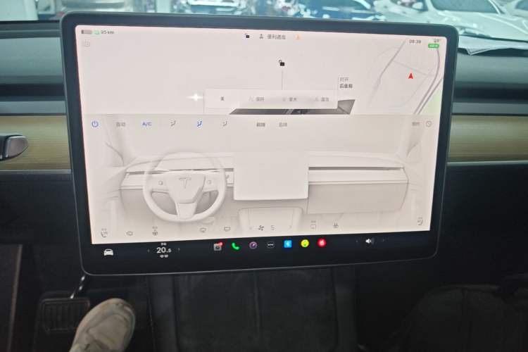 Used Tesla Model Y 2022 Rear-Wheel-Drive Version Audio And AC Panel