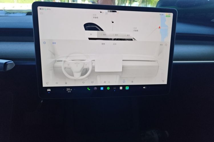 Used Tesla Model Y 2022 Revised Version Long-Range All-Wheel Drive Audio And AC Panel
