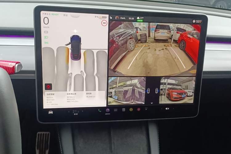 Used Tesla Model Y 2022 Revised Version Rear-Wheel Drive Audio And AC Panel