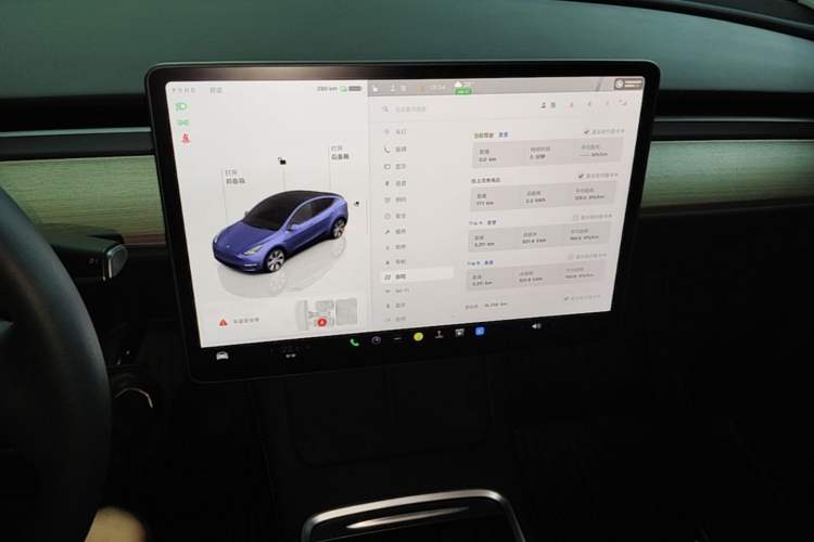 Used Tesla Model Y 2022 Revised Version Rear-Wheel Drive Audio And AC Panel