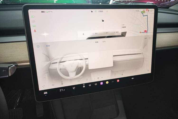 Used Tesla Model Y 2022 Revised Version Rear-Wheel Drive Audio And AC Panel