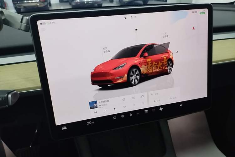 Used Tesla Model Y 2022 Revised Version Rear-Wheel Drive Audio And AC Panel