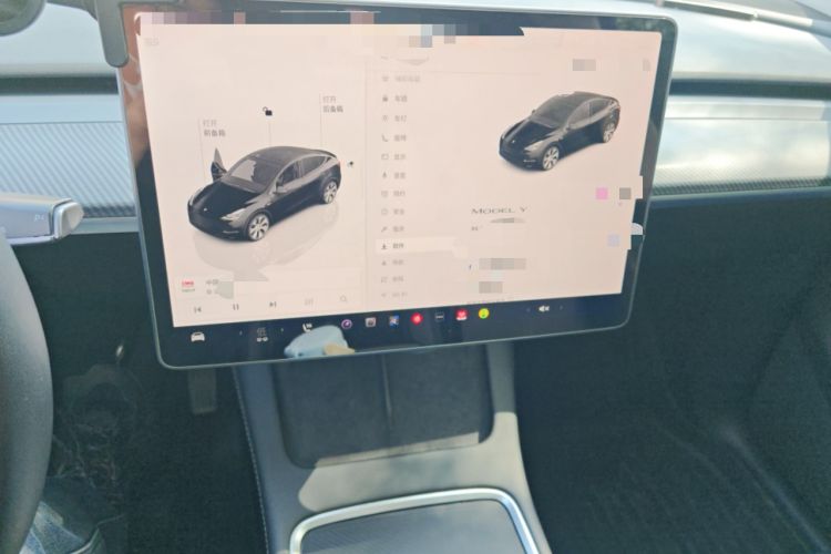 Used Tesla Model Y 2022 Revised Version Rear-Wheel Drive Audio And AC Panel