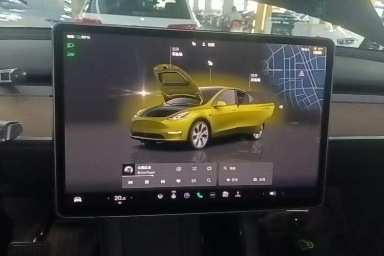Used Tesla Model Y 2022 Rear-Wheel-Drive Version Audio And AC Panel