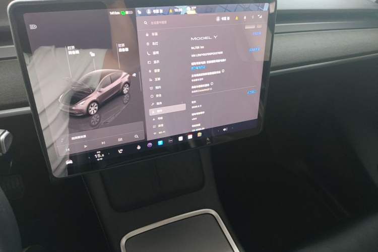 Used Tesla Model Y 2022 Revised Version Rear-Wheel Drive Audio And AC Panel