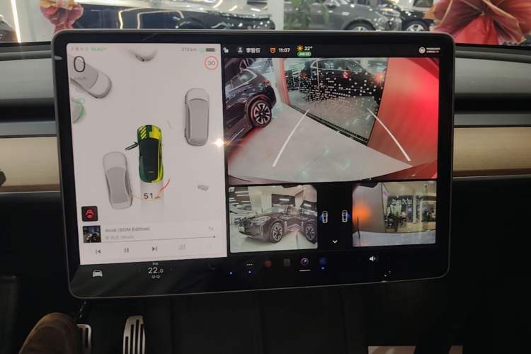 Used Tesla Model Y 2022 Rear-Wheel-Drive Version Audio And AC Panel