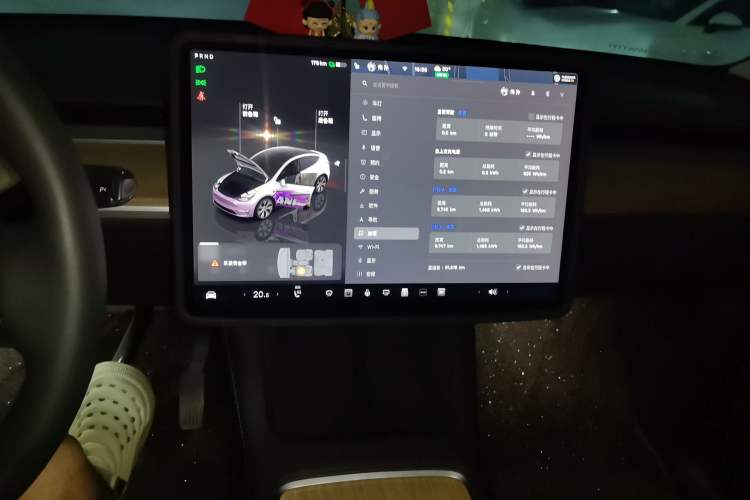 Used Tesla Model Y 2022 Revised Version Rear-Wheel Drive Audio And AC Panel