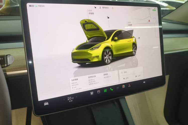 Used Tesla Model Y 2022 Revised Version Rear-Wheel Drive Audio And AC Panel