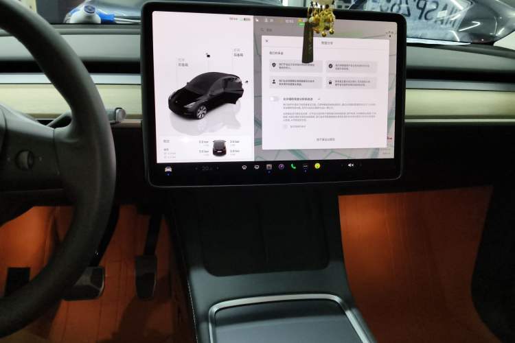 Used Tesla Model Y 2022 Revised Version Rear-Wheel Drive Audio And AC Panel