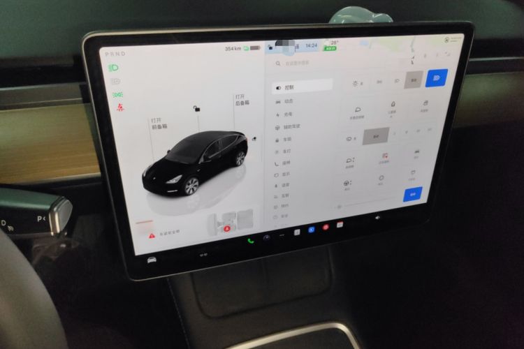Used Tesla Model Y 2022 Revised Version Rear-Wheel Drive Audio And AC Panel