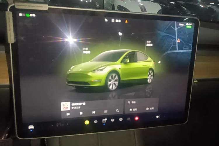Used Tesla Model Y 2022 Revised Version Rear-Wheel Drive Audio And AC Panel