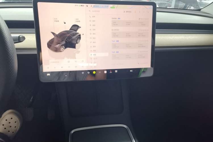 Used Tesla Model Y 2022 Revised Version Rear-Wheel Drive Audio And AC Panel