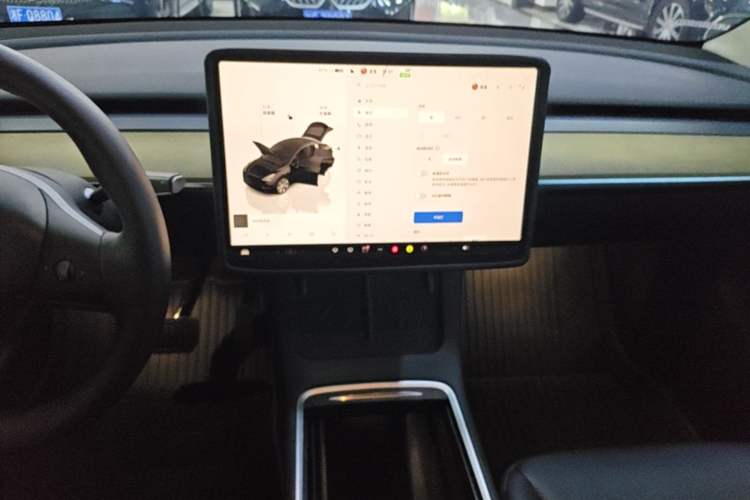 Used Tesla Model Y 2022 Revised Version Rear-Wheel Drive Audio And AC Panel