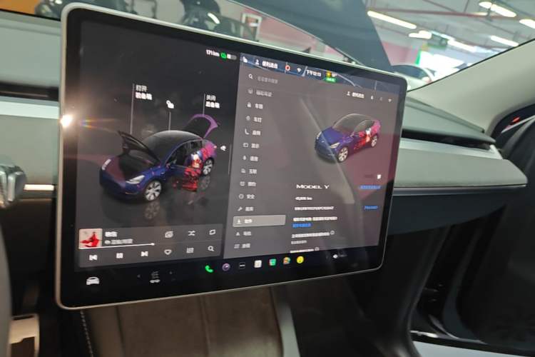 Used Tesla Model Y 2022 Revised Version Rear-Wheel Drive Audio And AC Panel