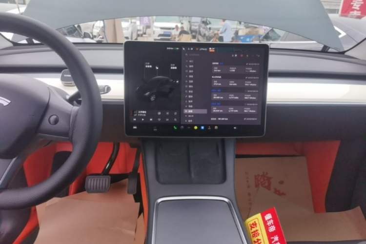 Used Tesla Model Y 2022 Revised Version Long-Range All-Wheel Drive Audio And AC Panel