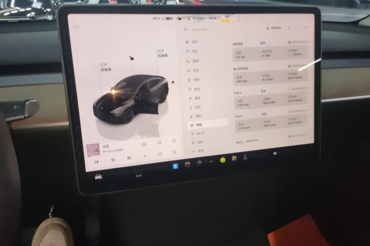 Used Tesla Model Y 2022 Rear-Wheel-Drive Version Audio And AC Panel