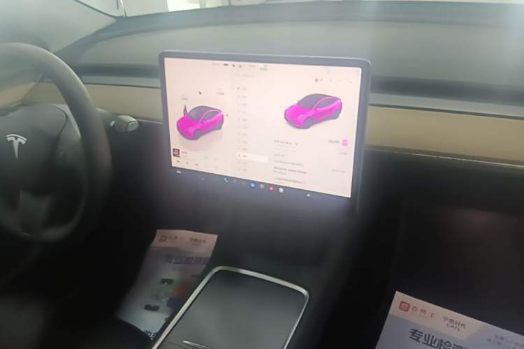 Used Tesla Model Y 2022 Revised Version Long-Range All-Wheel Drive Audio And AC Panel