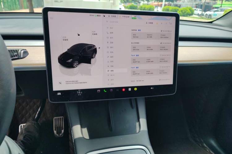 Used Tesla Model Y 2022 Revised Version Rear-Wheel Drive Audio And AC Panel
