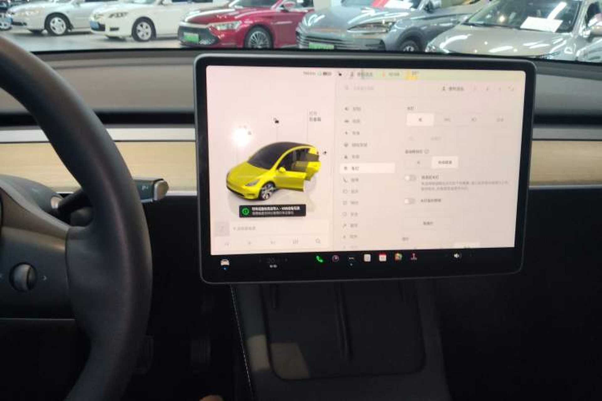 Used Tesla Model Y 2022 Revised Version Rear-Wheel Drive Audio And AC Panel