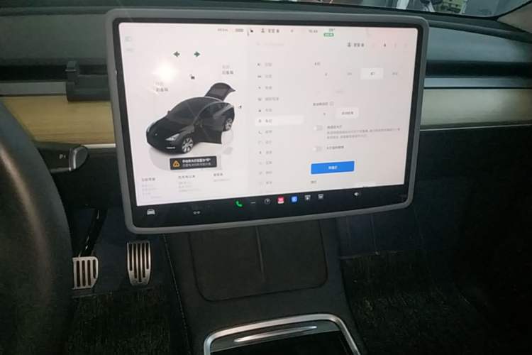 Used Tesla Model Y 2022 Revised Version Rear-Wheel Drive Audio And AC Panel