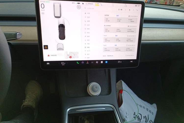 Used Tesla Model Y 2022 Revised Version Rear-Wheel Drive Audio And AC Panel