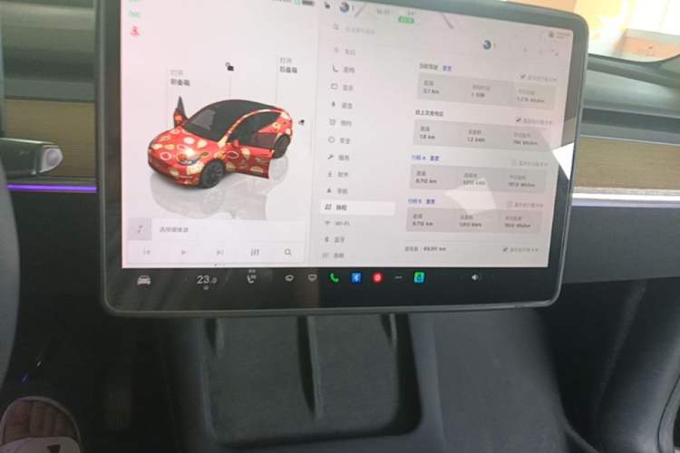 Used Tesla Model Y 2022 Rear-Wheel-Drive Version Audio And AC Panel