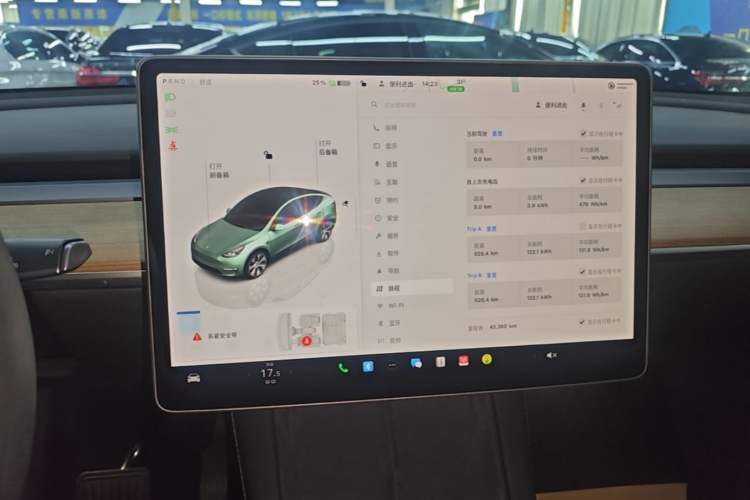 Used Tesla Model Y 2022 Revised Version Rear-Wheel Drive Audio And AC Panel