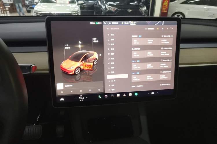 Used Tesla Model Y 2022 Revised Version Rear-Wheel Drive Audio And AC Panel