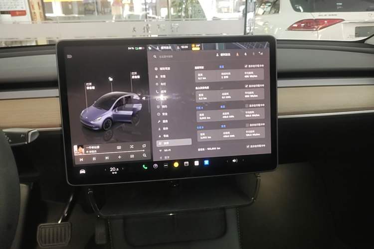Used Tesla Model Y 2022 Rear-Wheel-Drive Version Audio And AC Panel