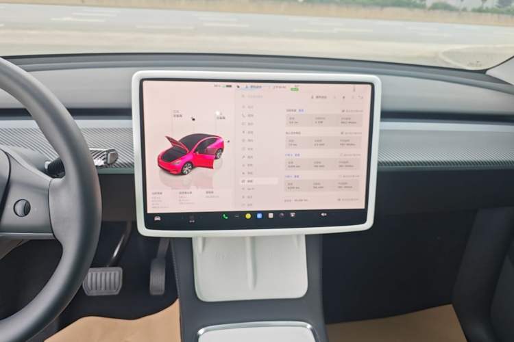 Used Tesla Model Y 2022 Rear-Wheel-Drive Version Audio And AC Panel