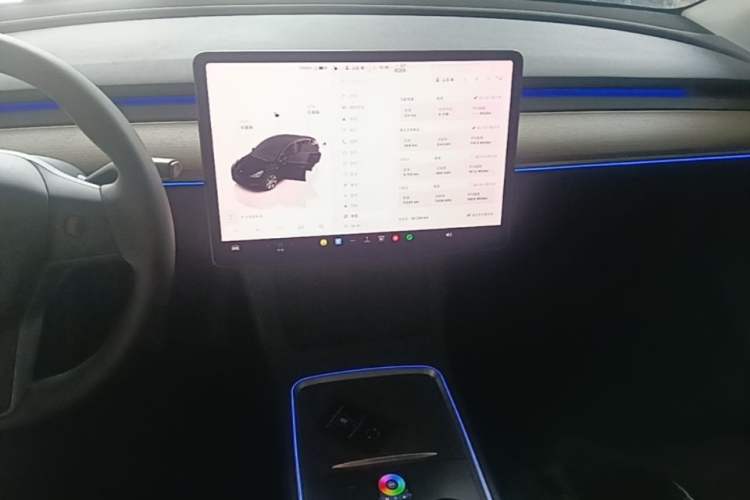Used Tesla Model Y 2022 Revised Version Rear-Wheel Drive Audio And AC Panel