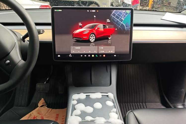 Used Tesla Model Y 2022 Revised Version Rear-Wheel Drive Audio And AC Panel