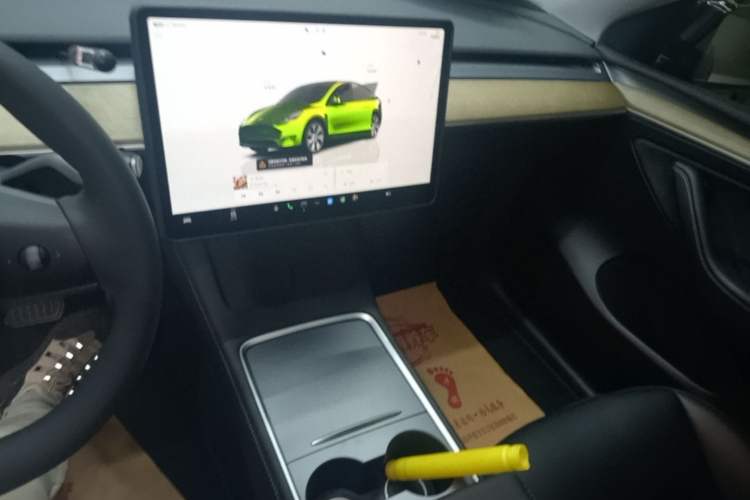 Used Tesla Model Y 2022 Revised Version Long-Range All-Wheel Drive Audio And AC Panel