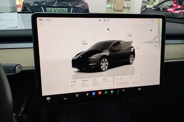 Used Tesla Model Y 2022 Revised Version Rear-Wheel Drive Audio And AC Panel