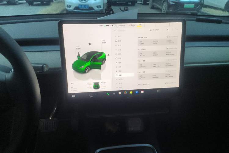 Used Tesla Model Y 2022 Rear-Wheel-Drive Version Audio And AC Panel