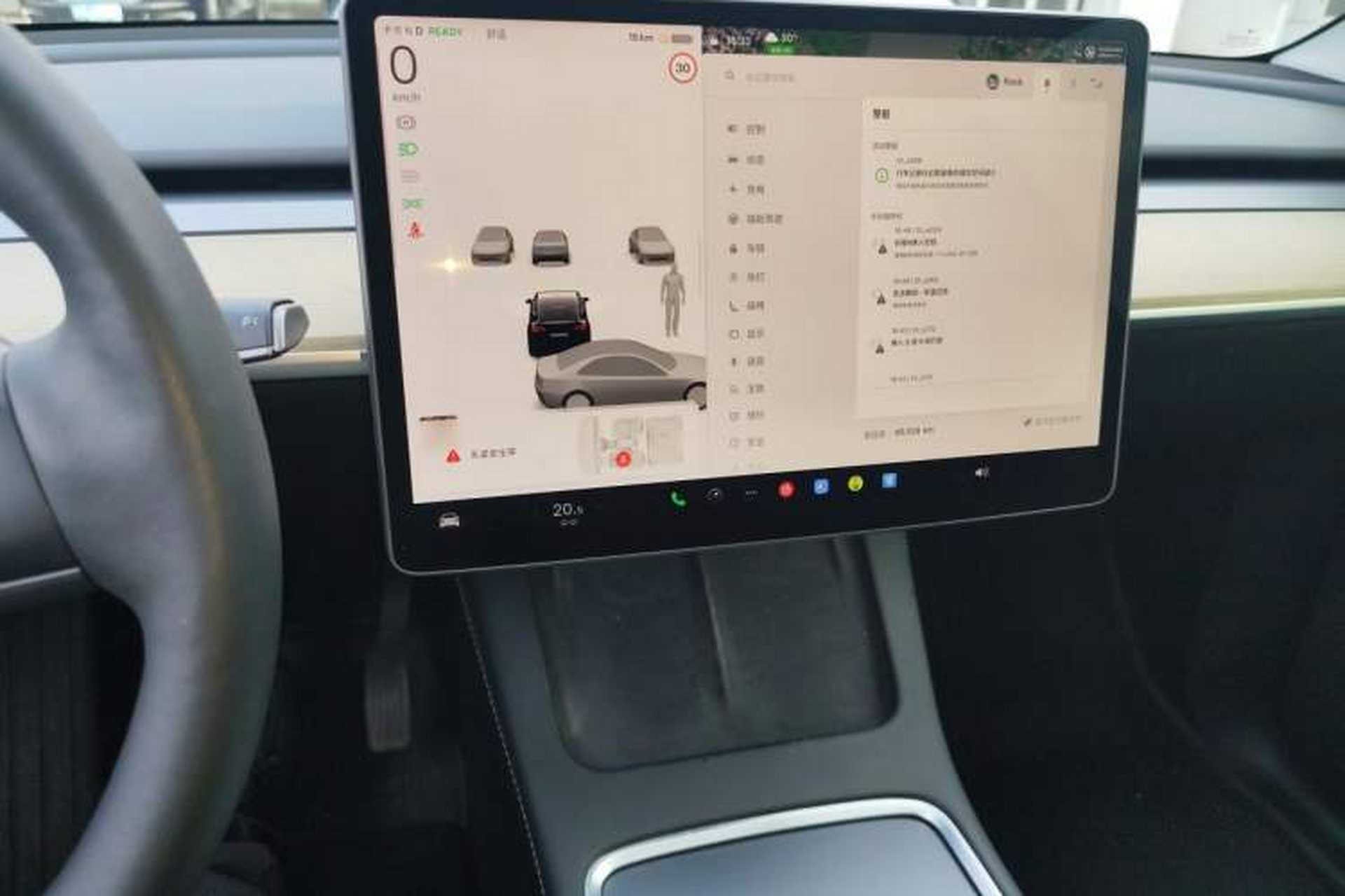 Used Tesla Model Y 2022 Revised Version Rear-Wheel Drive Audio And AC Panel