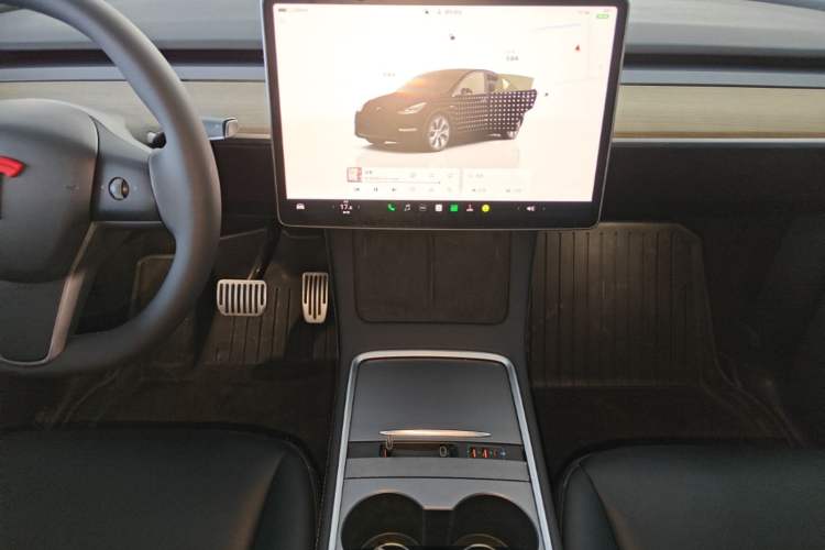 Used Tesla Model Y 2022 Revised Version Rear-Wheel Drive Audio And AC Panel
