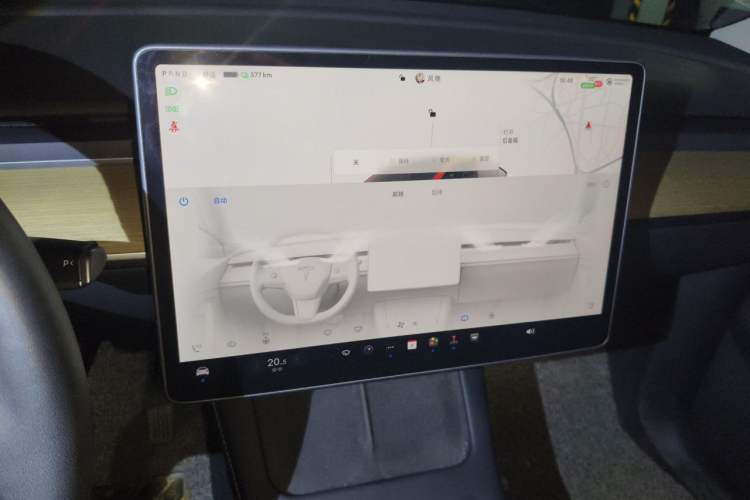 Used Tesla Model Y 2022 Revised Version Rear-Wheel Drive Audio And AC Panel
