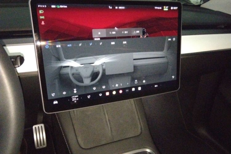 Used Tesla Model Y 2022 Performance High-Performance All-Wheel-Drive Version Audio And AC Panel