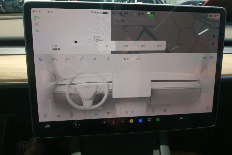 Used Tesla Model Y 2022 Revised Version Rear-Wheel Drive Audio And AC Panel