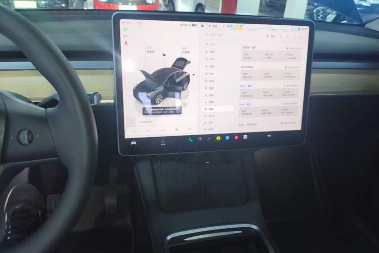Used Tesla Model Y 2022 Revised Version Rear-Wheel Drive Audio And AC Panel