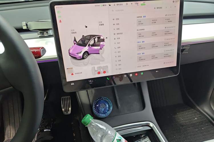 Used Tesla Model Y 2022 Revised Version Rear-Wheel Drive Audio And AC Panel