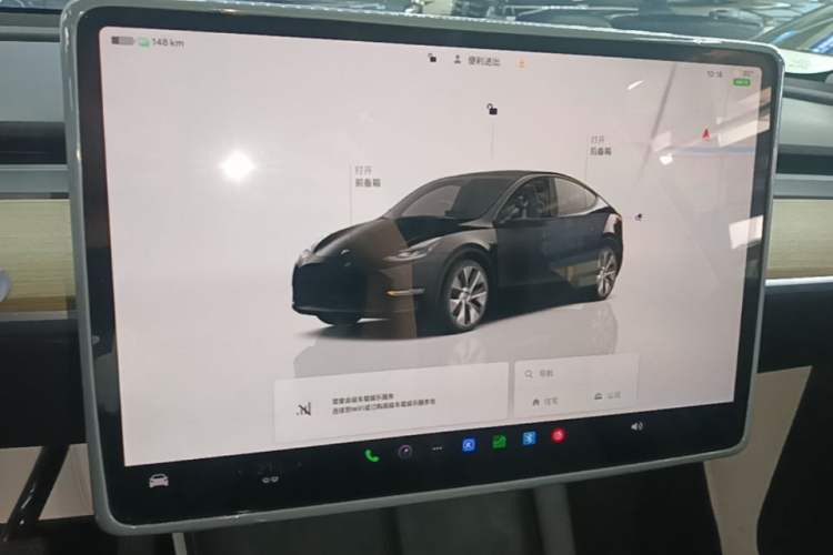 Used Tesla Model Y 2022 Revised Version Rear-Wheel Drive Audio And AC Panel